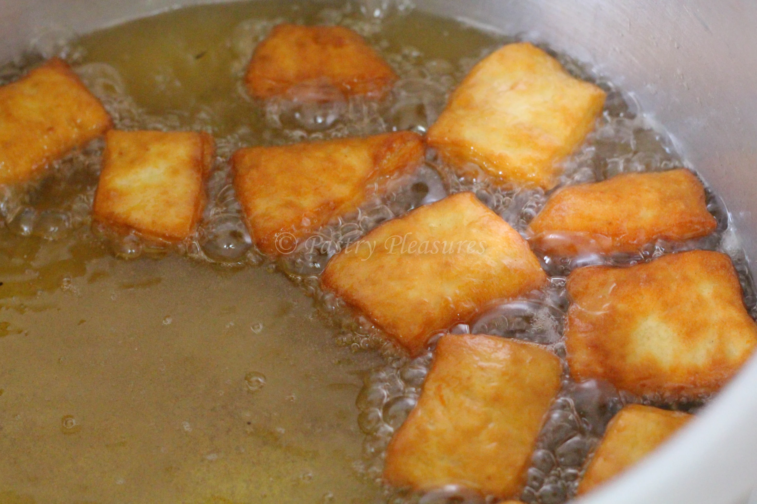 Orange flavoured mandazis